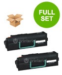 2 Multipack Lexmark X340H21G High Quality Remanufactured Laser Toners. Includes 2 Black