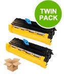 2 Multipack Epson S050167 High Quality Remanufactured Laser Toners. Includes 2 Black