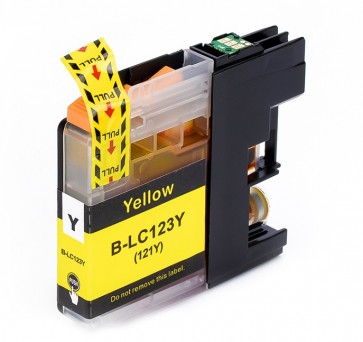 Brother LC123Y Yellow, High Quality Compatible Ink Cartridge