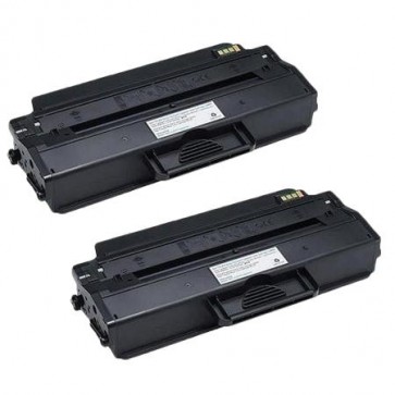2 Multipack Dell 593-11109 High Quality Remanufactured Laser Toners. Includes 2 Black