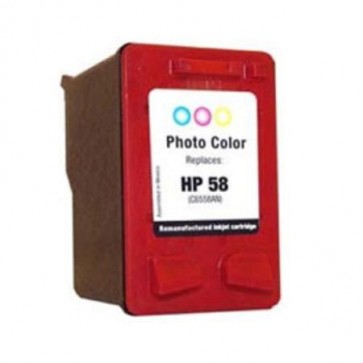 HP 58 (C6658AE) Photo, High Quality Remanufactured Ink Cartridge
