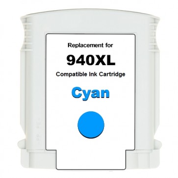 HP 940 XLC (C4907AE) Cyan, High Yield Remanufactured Ink Cartridge