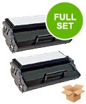 2 Multipack Lexmark 12A7305 High Quality Remanufactured Laser Toners. Includes 2 Black