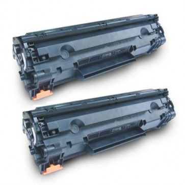 HP 85A (CE285A) Twin Pack Remanufactured Laser Toners. Includes 2 Black