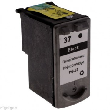 Canon PG-37 Black, High Quality Remanufactured Ink Cartridge