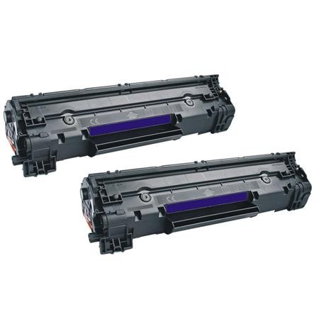 2 Multipack Canon 725 High Quality Remanufactured Laser Toners. Includes 2 Black