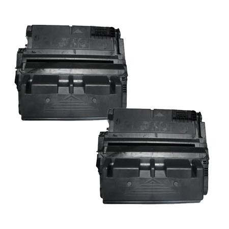 2 Multipack HP 45A (Q5945A) High Quality Remanufactured Laser Toners. Includes 2 Black