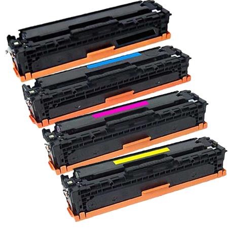 4 Multipack HP 410X (CF410X-13X) High Quality Remanufactured Laser Toners. Includes 1 Black, 1 Cyan, 1 Magenta, 1 Yellow