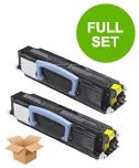 2 Multipack Dell 593-10240 High Quality Remanufactured Laser Toners. Includes 2 Black