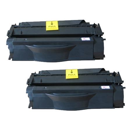 2 Multipack HP 53X (Q7553X) High Quality Remanufactured Laser Toners. Includes 2 Black