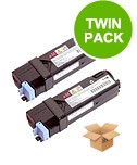 2 Multipack Dell 593-10329 High Quality Remanufactured Laser Toners. Includes 2 Black