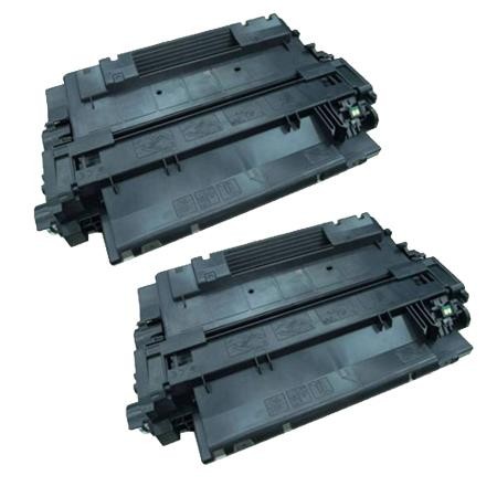 2 Multipack HP 55A (CE255A) High Quality Remanufactured Laser Toners. Includes 2 Black