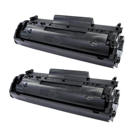 2 Multipack HP 12A (Q2612A) High Quality Remanufactured Laser Toners. Includes 2 Black