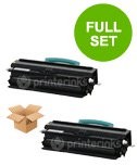 2 Multipack Lexmark X340H11G High Quality Remanufactured Laser Toners. Includes 2 Black