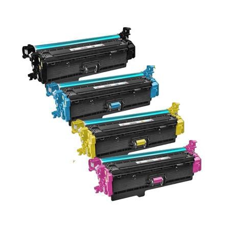 4 Multipack HP 201X (CF400X-03X) High Quality Remanufactured Laser Toners. Includes 1 Black, 1 Cyan, 1 Magenta, 1 Yellow