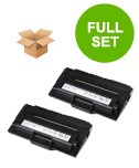 2 Multipack Dell 593-10044 High Quality Remanufactured Laser Toners. Includes 2 Black