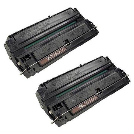 2 Multipack Canon FX-2 High Quality Remanufactured Laser Toners. Includes 2 Black