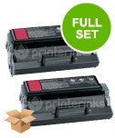 2 Multipack Lexmark 12S0300 High Quality Remanufactured Laser Toners. Includes 2 Black