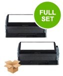 2 Multipack Dell 593-10006 High Quality Remanufactured Laser Toners. Includes 2 Black