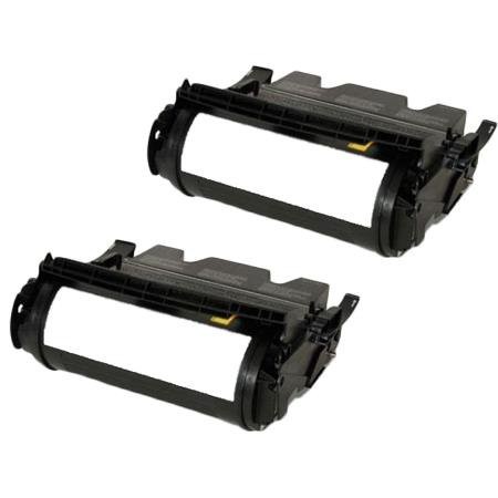 2 Multipack Lexmark 12A7462 High Quality Remanufactured Laser Toners. Includes 2 Black