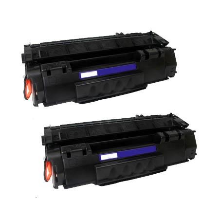 2 Multipack HP 49A (Q5949A) High Quality Remanufactured Laser Toners. Includes 2 Black