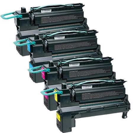 4 Multipack Lexmark C792X1KG High Quality Remanufactured Laser Toners. Includes 1 Black, 1 Cyan, 1 Magenta, 1 Yellow