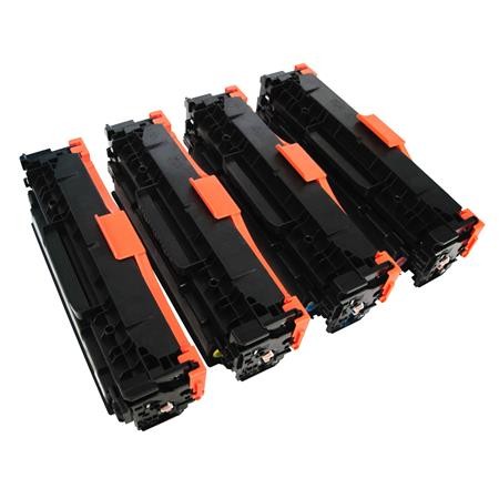4 Multipack HP 650A (CE270A-73A) High Quality Remanufactured Laser Toners. Includes 1 Black, 1 Cyan, 1 Magenta, 1 Yellow