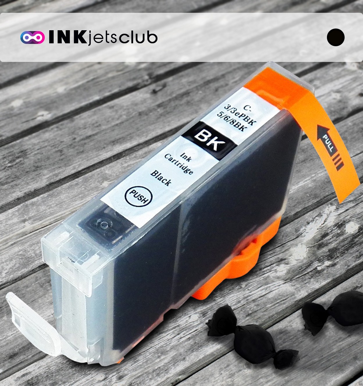 Canon BCI-3eBK Black, High Quality Compatible Ink Cartridge