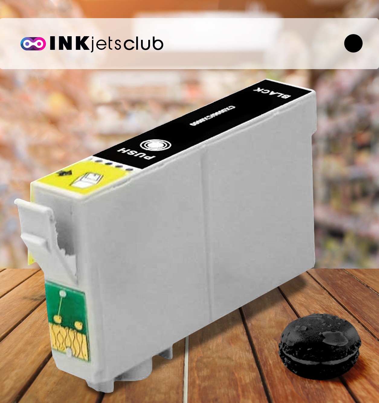 Epson T0611 (C13T06114010) Black, High Quality Remanufactured Ink Cartridge