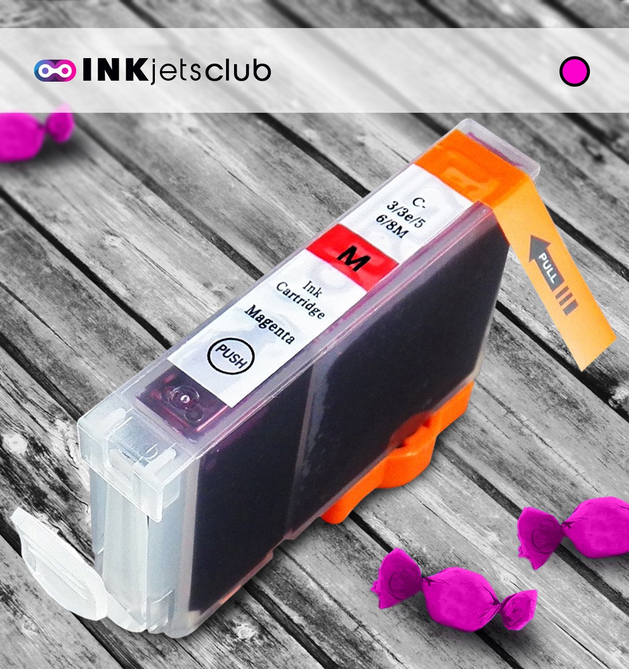 Canon BCI-3eM Magenta, High Quality Compatible Ink Cartridge