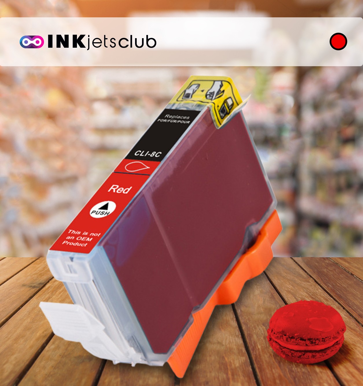 Canon CLI-8R Red, High Quality Compatible Ink Cartridge