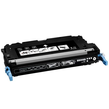 Canon 711BK Black, High Quality Remanufactured Laser Toner