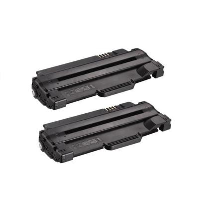 2 Multipack Dell 593-10961 High Quality Remanufactured Laser Toners. Includes 2 Black