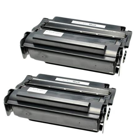 2 Multipack Lexmark 12A3715 High Quality Remanufactured Laser Toners. Includes 2 Black