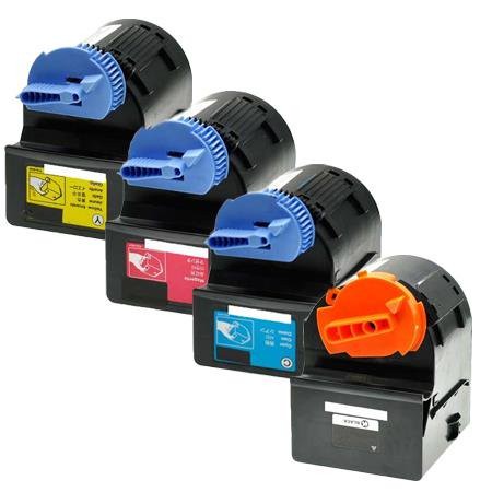 Full Set Canon C-EXV21 BK/C/M/Y High Quality  Laser Toners. Includes 1 Black, 1 Cyan, 1 Magenta, 1 Yellow