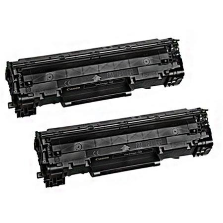 2 Multipack Canon 728 High Quality Remanufactured Laser Toners. Includes 2 Black