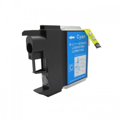 Brother LC1100 Cyan, High Yield Compatible Ink Cartridge