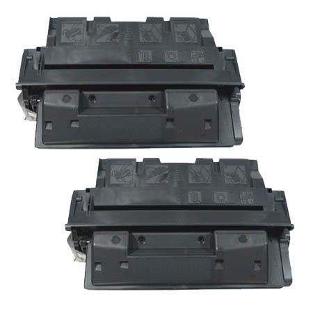 2 Multipack HP 61A (C8061A) High Quality Remanufactured Laser Toners. Includes 2 Black