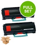 2 Multipack Lexmark E260A11E High Quality Remanufactured Laser Toners. Includes 2 Black