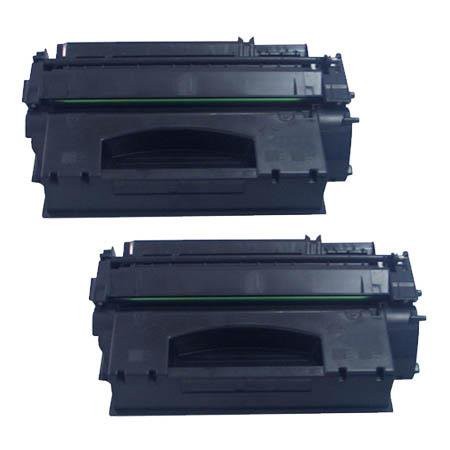 2 Multipack HP 49X (Q5949X) High Quality Remanufactured Laser Toners. Includes 2 Black