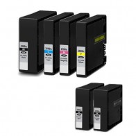 6 Multipack Canon PGI-2500XL BK/C/M/Y High Yield Compatible Ink Cartridges. Includes 3 Black, 1 Cyan, 1 Magenta, 1 Yellow