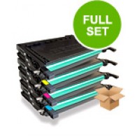 4 Multipack Samsung CLP-500D7 BK & CLP-500D5 C/M/Y High Quality  Laser Toners. Includes 1 Black, 1 Cyan, 1 Magenta, 1 Yellow