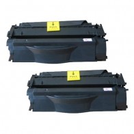 2 Multipack HP 53X (Q7553X) High Quality Remanufactured Laser Toners. Includes 2 Black