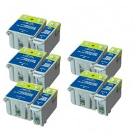 10 Multipack Epson T007 Black & T009 Colour High Quality Remanufactured Ink Cartridges. Includes 5 Black, 5 Colour