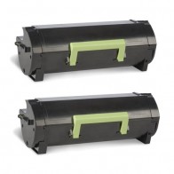 2 Multipack Lexmark 52D2H0E High Quality Remanufactured Laser Toners. Includes 2 Black
