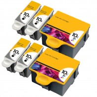 6 Multipack Kodak 10 XL High Yield Compatible Ink Cartridges (8955916/1967082). Includes 4 Black, 2 Colour