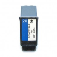 HP 20 (C6614DE) Black, High Quality Remanufactured Ink Cartridge