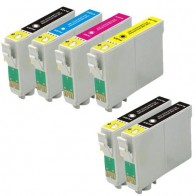6 Multipack Epson T0601-4 BK/C/M/Y High Quality Remanufactured Ink Cartridges. Includes 3 Black, 1 Cyan, 1 Magenta, 1 Yellow