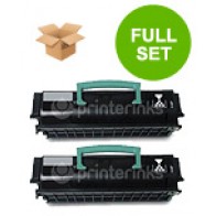 2 Multipack Lexmark E450A21E High Quality Remanufactured Laser Toners. Includes 2 Black