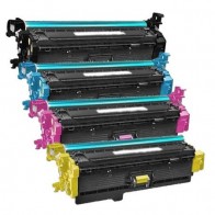 4 Multipack HP 508A (CF360A-63A) High Quality Remanufactured Laser Toners. Includes 1 Black, 1 Cyan, 1 Magenta, 1 Yellow